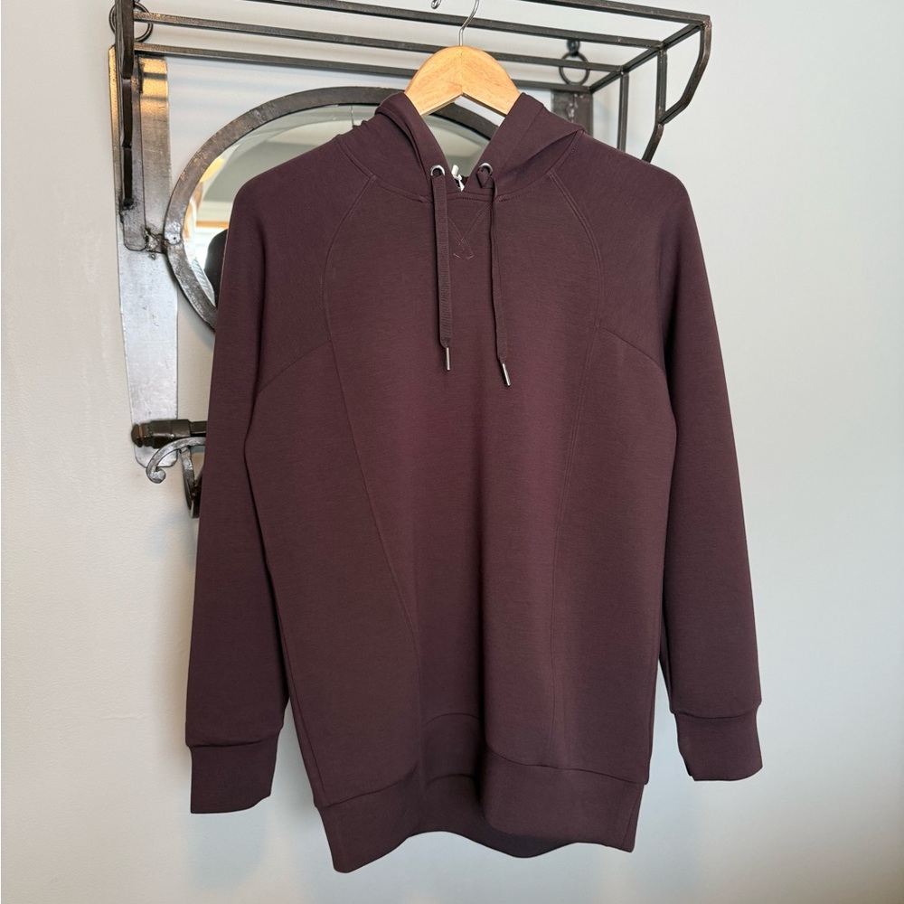NWT SPANX Air Essentials Classic Hoodie Truffle Brown - Picture 10 of 14